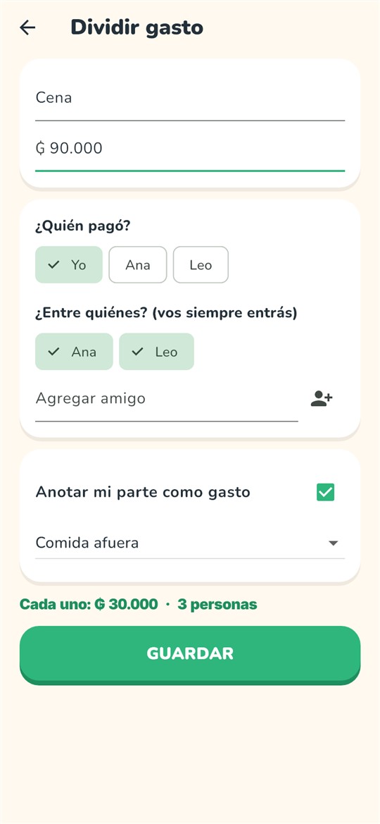 Gastos compartidos