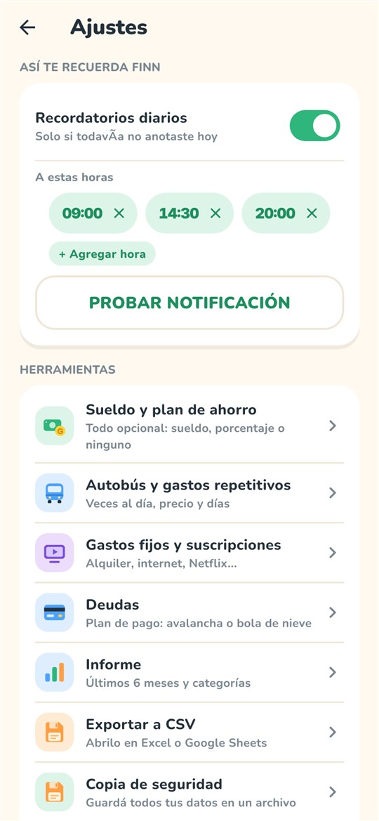 Recordatorios