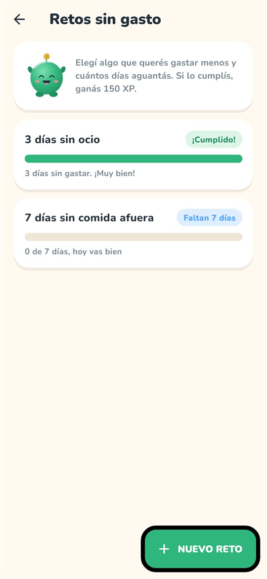 Retos sin gasto